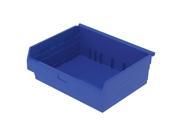 AKRO MILS 30828BLUE Shelf Bin 17 5 8 x 22.5 x 8 Blue