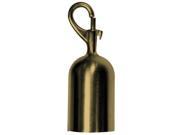 LAWRENCE METAL ROPEEND SNAP 2S Post Rope Snap End Satin Brass