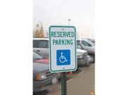 LYLE FD01R Parking Sign 18 x 12In GRN and BL WHT
