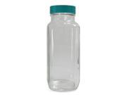 QORPAK GLC 01336 Bottle French Sq w Cap 240 ml PK24