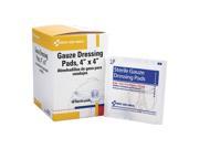 First Aid Only Gauze Pad Sterile White 4 in.W PK50 J213GR