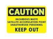 BRADY 102463 Caution Sign 7 x 10In BK YEL ENG Text