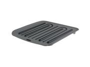 Rubbermaid Small Black Dish Drainer Tray 1180MABLA Pack of 6