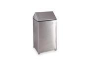 RUBBERMAID FGT1940SSPL Side Opening Trash Can Square 40 gal.