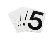 Brady Number Label 5 Black 4 Character Height 10 PK 8220 5