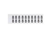 Brady Number Label 8 Black White 5 8 Character Height 1 EA 9712 8