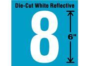 STRANCO INC DWR 6 7 EA Die Cut Reflective Number Label