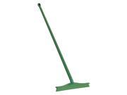 Vikan 24 W Straight Rubber Floor Squeegee With Handle Green 71602 29602
