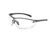 SILIUM Series Safety Glasses Clear Anti Fog Scratch Lenses Black