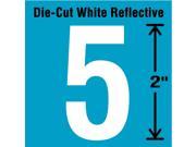 STRANCO INC DWR 2 5 5 Die Cut Reflective Number Label