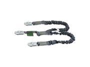 Miller by Honeywell Shock Absorb Lanyard Blk 2 Snap Hooks 232MK Z7 6FTBK