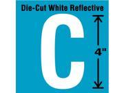 STRANCO INC DWR 4 C 5 Die Cut Reflective Letter Label