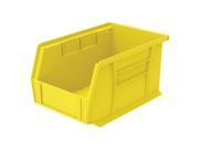 AKRO MILS 30237YELLO Hang and Stack Bin Yellow 6 in Outside W G1856106