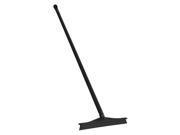 Vikan 24 W Straight Rubber Floor Squeegee With Handle Black 71609 29609