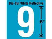 STRANCO INC DWR 6 9 EA Die Cut Reflective Number Label