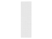 AKRO MILS 30118TEXWHT Louvered Panel White 500 lb. 18 in. W G2390136