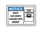 Accuform Safety Sign 10in.Wx7in.H Corner Holes MCHM806VP