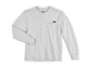 DICKIES WL450AG 2X Long Sleeve T Shirt Cotton Ash Gray 2XL