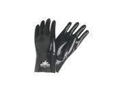 Mcr Safety Chemical Resistant Gloves L Black Smooth Neoprene 6922