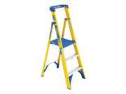 WERNER PDFS103 Podium Stepladder 3 ft Fiberglass 250 lb G2268905