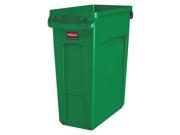 RUBBERMAID 1955960 Utility Container 16 gal Plastic Green G4036527