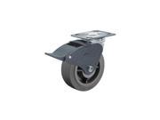 Swivel Plate Caster w Brake TPR 5 in 400 lb. 11IS05201S002