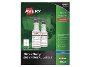 Avery GHS Chemical Label Synthetic Film PK200 60523