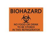 Zing Biohazard Sign 10 in. W Black Orange 1917S