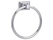 TAYMOR 01 9404 Towel Ring Polished Chrome Sunglow 6 In