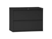 36 x 19 1 4 x 28 3 8 2 Drawer 800 Series File Cabinet Black