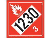 Jj Keller Flammable Liquid Placard 4596