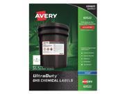 Avery GHS Chemical Label Synthetic Film PK100 60522