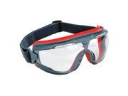 3M GG501SGAF Gogglegear 500Series Safety Goggles Antifog Red Black Frame Clear Lens 10 Ctn