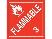 Jj Keller Flammable Liquid Placard 527
