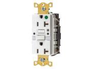 Hubbell Wiring Device Kellems GFCI Receptacle GFTRST83WNL