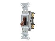 HUBBELL WIRING DEVICE KELLEMS CSB220 Wall Switch 20A Brown 1 HP 2 Pole Switch