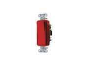 HUBBELL WIRING DEVICE KELLEMS DS320R Wall Switch 20A Red 1 HP 3 Way Switch