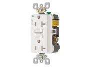 HUBBELL WIRING DEVICE KELLEMS AFR20TRW Receptacle Wht 1.0 HP 3 Wires 2 Poles
