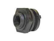 Fluorinated Bulkhead Fitting Black Ultratech 1473