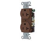 BRYANT CRS20 Receptacle Brown 20A 2 Poles 3 Wires G4438169