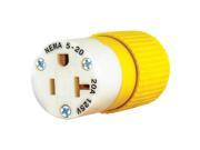 BRYANT BRY5369NCSY Blade Connector Yellow White 20A Marine G4438966