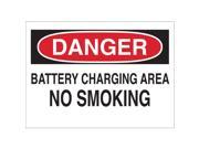 Brady Danger No Smoking Sign 10 x 14In ENG 42642