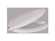 Toilet Seat Elongated Open Front White