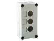 Enclosure Pushbutton 3Hole Plastic