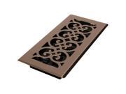 DECOR GRATES SPH410 NKL 4x10 Scroll Steel Plated Nickel