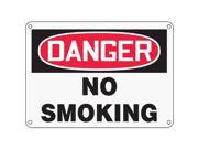 Danger No Smoking Sign Accuform Signs MSMK133XP 10 Hx14 W