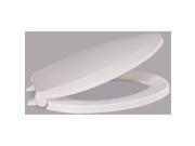 Toilet Seat Elongated Closed Front White