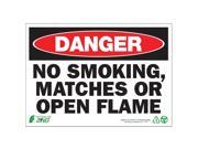 Danger No Smoking Sign Zing 1110 7 Hx10 W