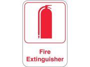 Fire Extinguisher Sign United Visual Products UVOS1048 9 Hx6 W