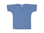 LANDAU 7502BCPSM Scrub Shirt Unisex S Blue